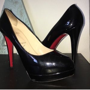 Louboutin Bianca Patent Leather Platform Pump